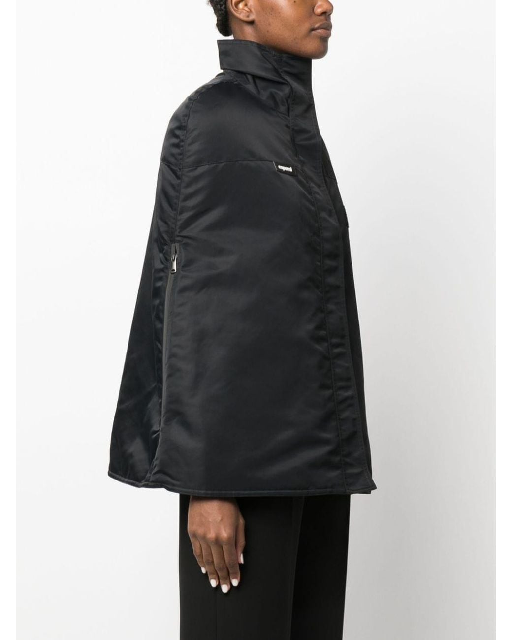 Coperni Black Logo-Patch Bomber Cape