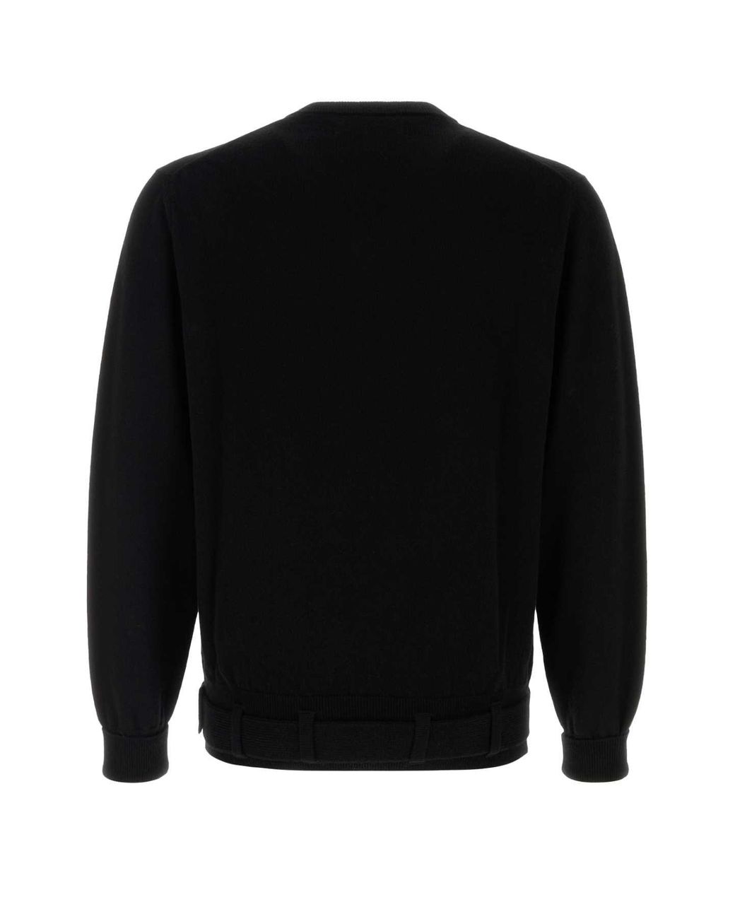 Random Identities Black Wool Blend Sweater