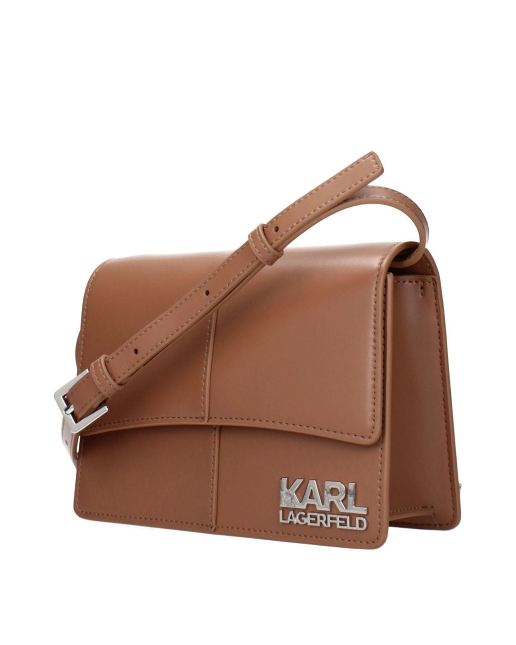 Karl Lagerfeld Brown Crossbody Bag Kore Polyurethane/Terra