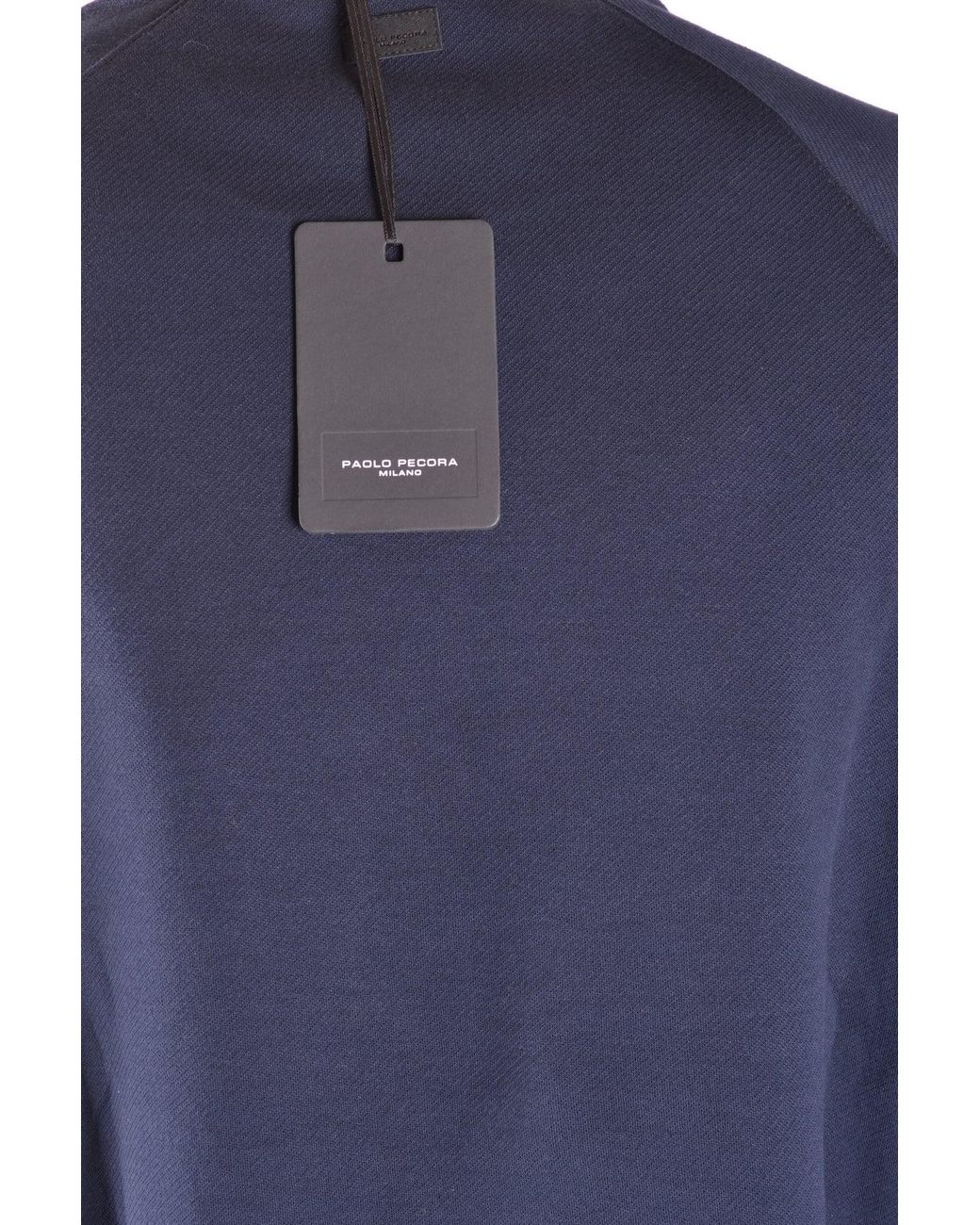 Paolo Pecora Sweatshirt Blauw in het Blue voor heren
