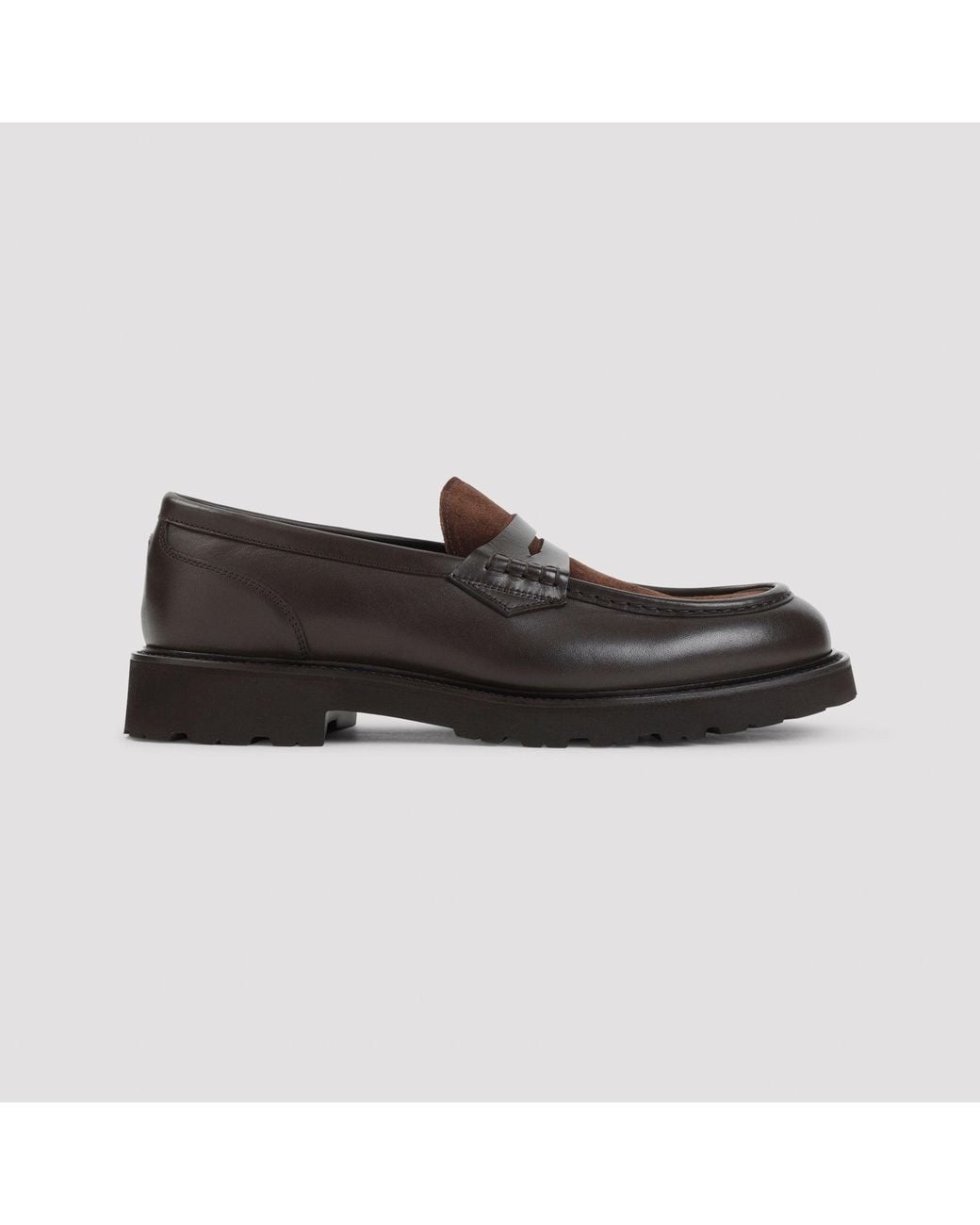 Canali Black Penny Loafer