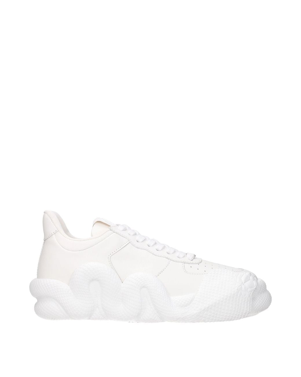 Giuseppe Zanotti White Sneakers Cobra Uomo Pelle Bianco for men