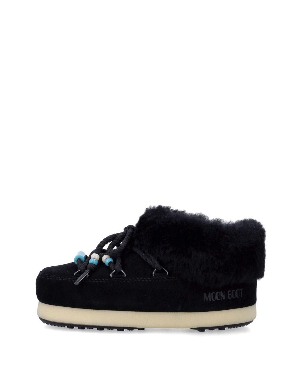 Moon Boot Black Mb Evx Mule Suede Beads