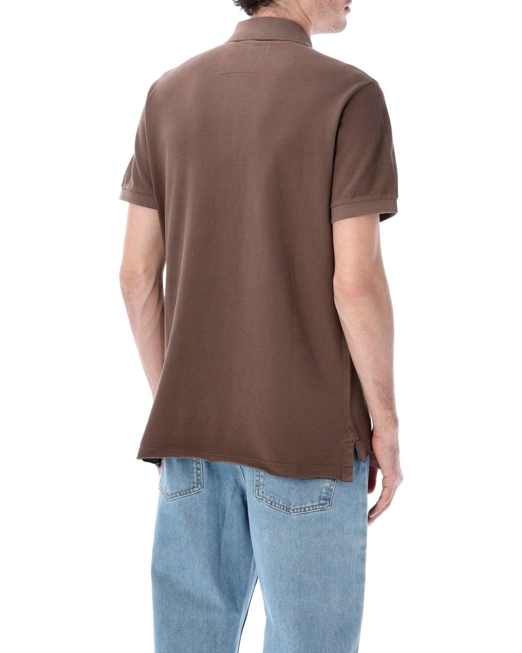 ERL Brown Cotton Piqué Polo Shirt for men