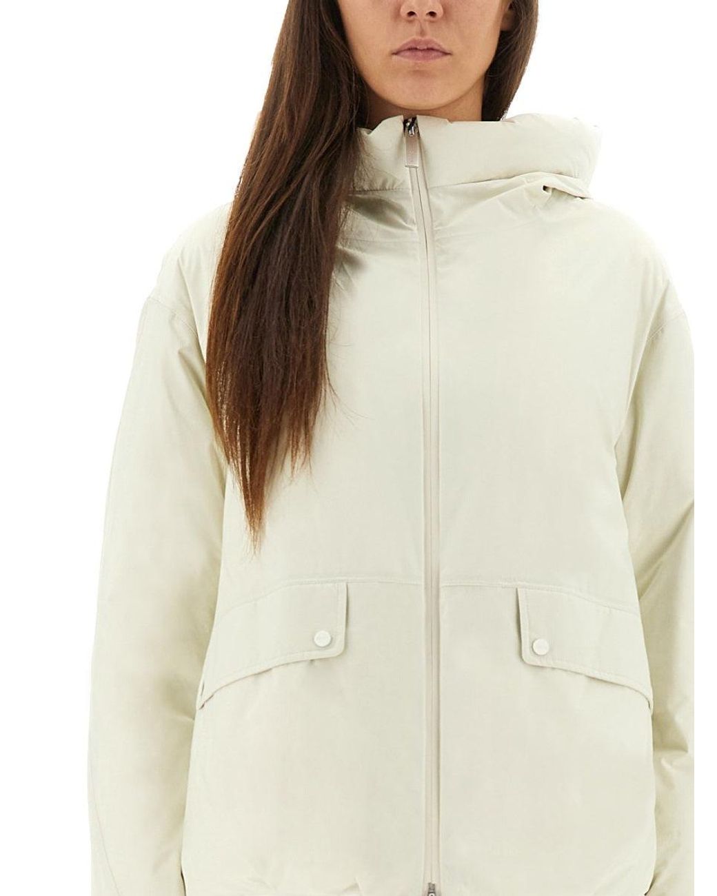 Laminar White Gore-Tex Hooded Jacket