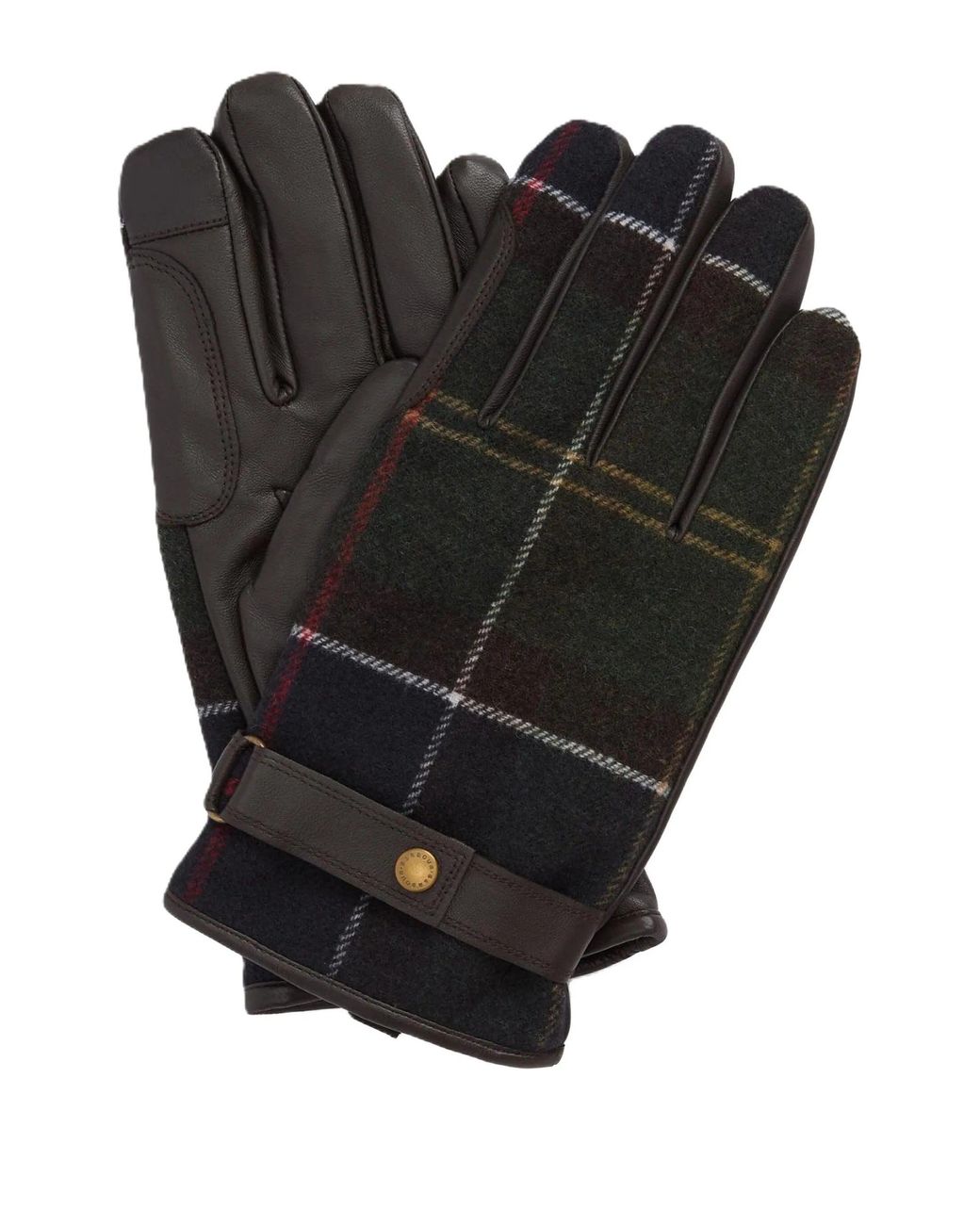 Barbour Black Newbrough Tartan Gloves
