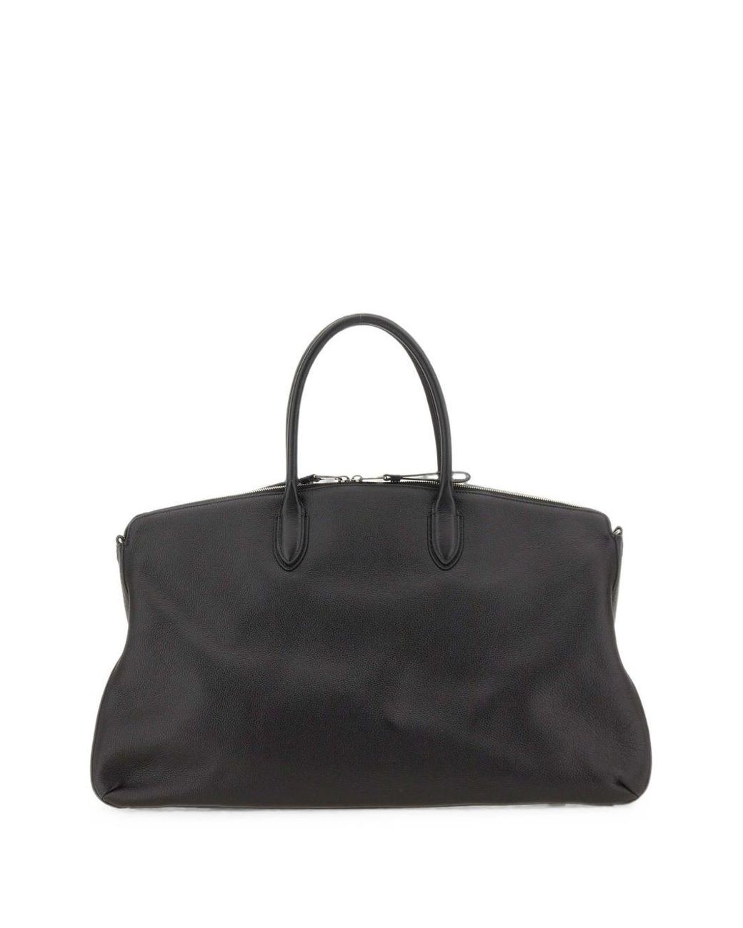 Borsalino Black Leather Tote Bag