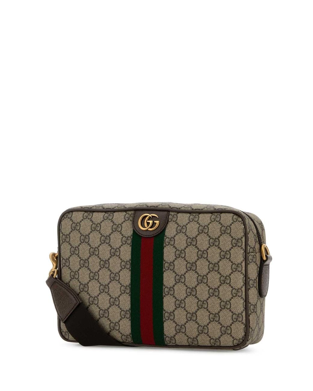 Gucci Gray Canvas Crossbody Bag