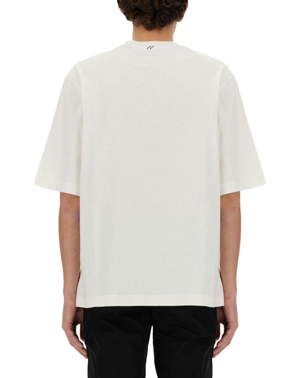 Burberry White Short Sleeve T-Shirt for men