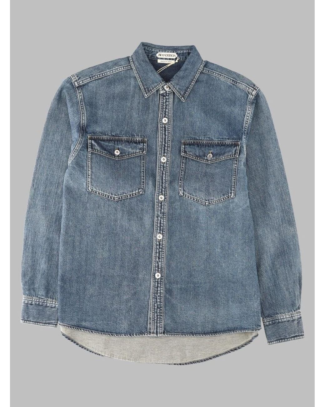 J.W. Anderson Blue 100% Cotton Shirt