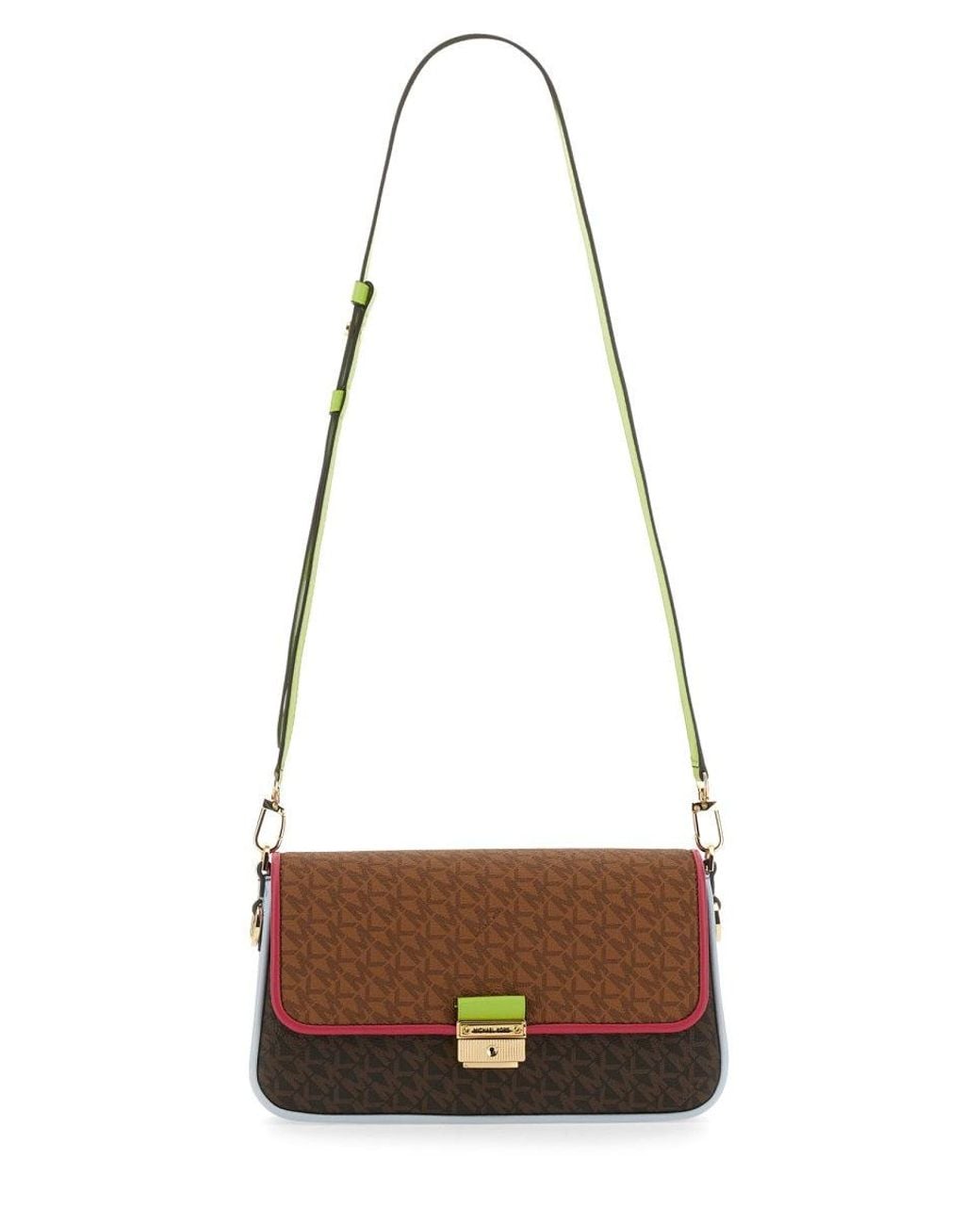 MICHAEL Michael Kors White Bag With Logo. Adjustable And Removable Sho