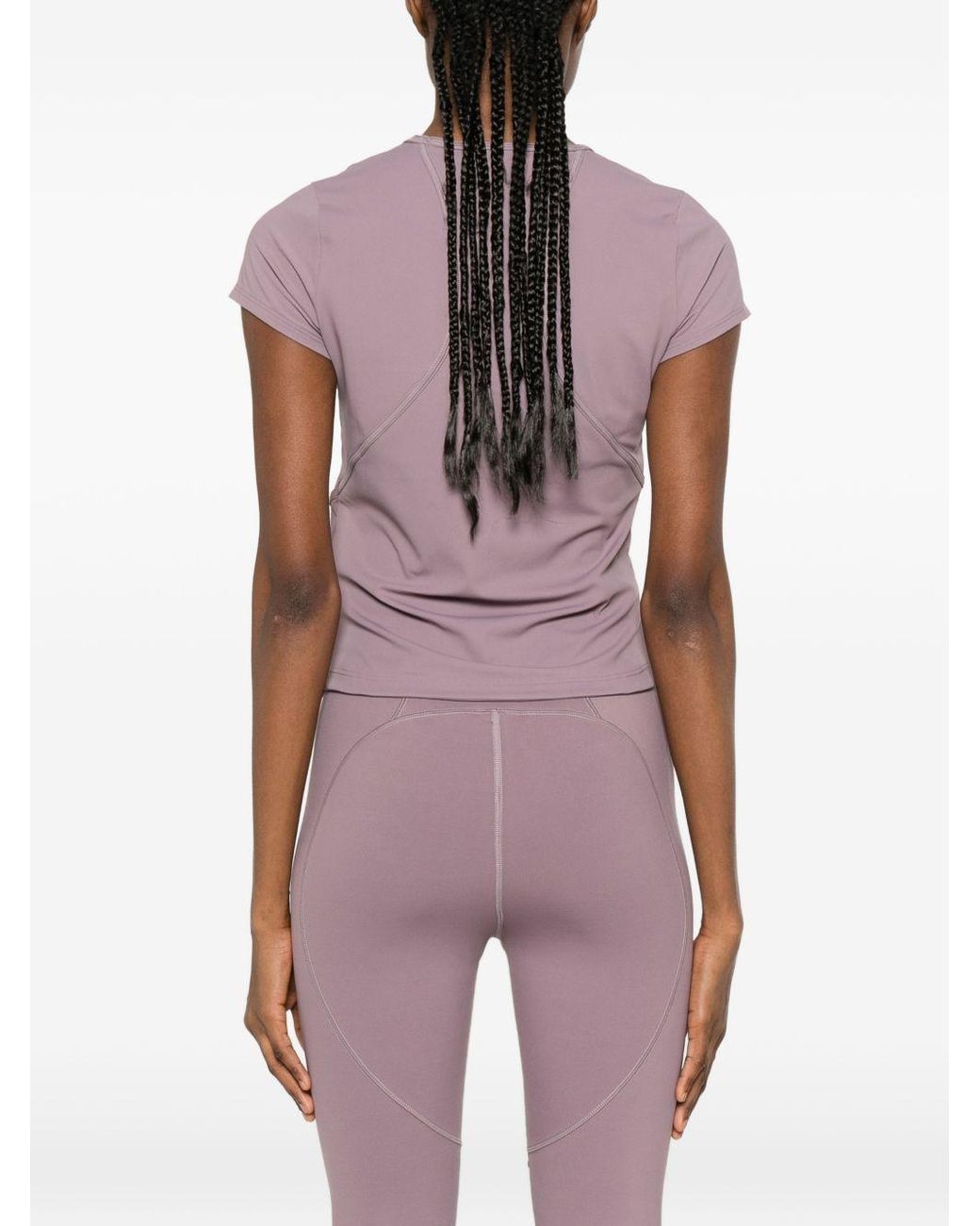 Adidas By Stella McCartney Purple Adidas By Stella Mccartney Logo T-Shirt