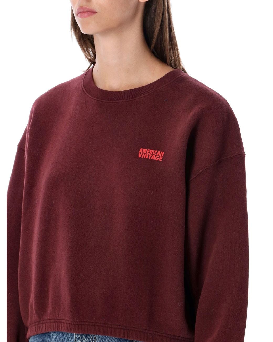American Vintage Red Izubird Sweatshirt