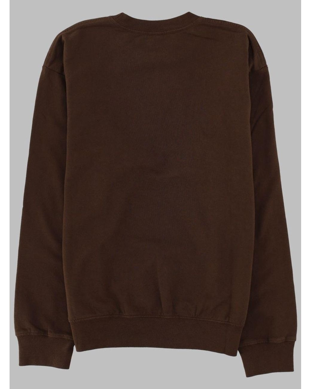 SPORTY&RICH Brown Felpa Girocollo Con Logo