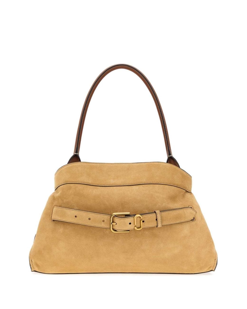 Marc Jacobs Metallic Dakota Suede Shoulder Handbag (40 X 27 X 16 Cm) With 25 Cm Handle