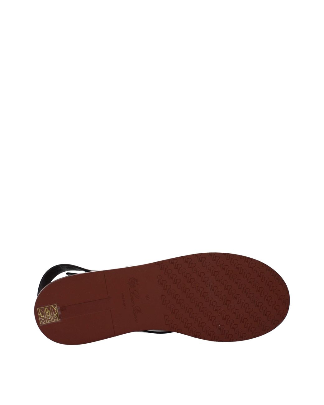 Loro Piana Brown Sandalen Sumie Frau Leder braun/Schokolade