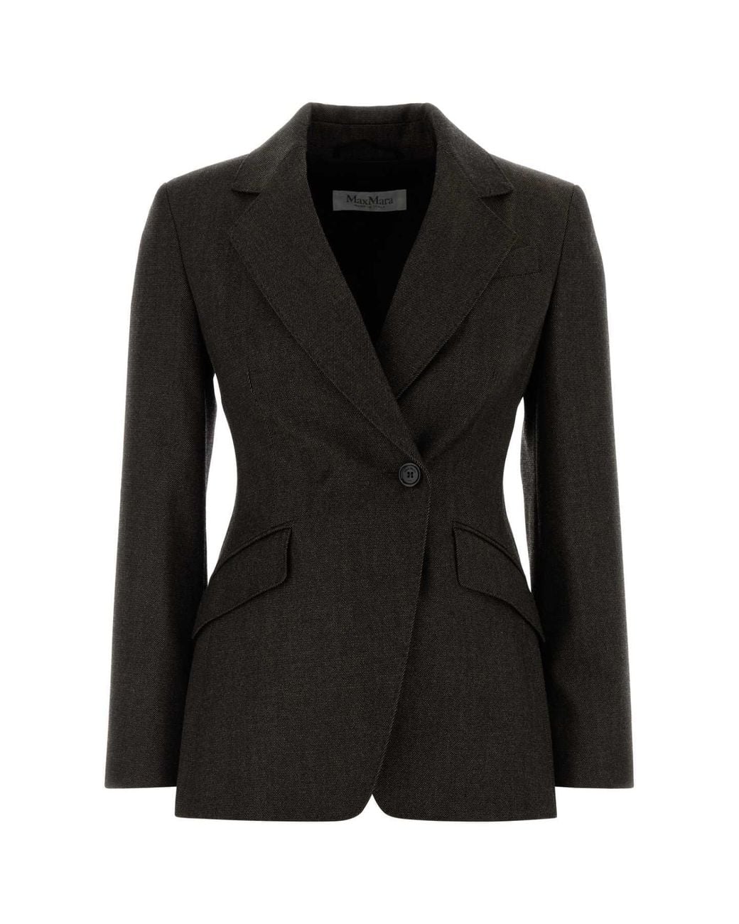 Max Mara Black Dark Wool Neutro Blazer