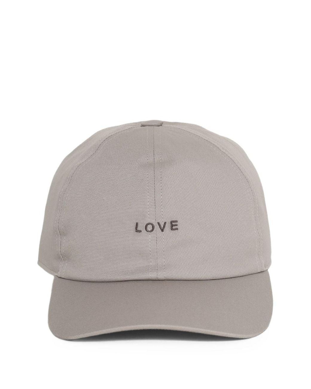 Rick Owens Gray Embroidered Baseball Cap
