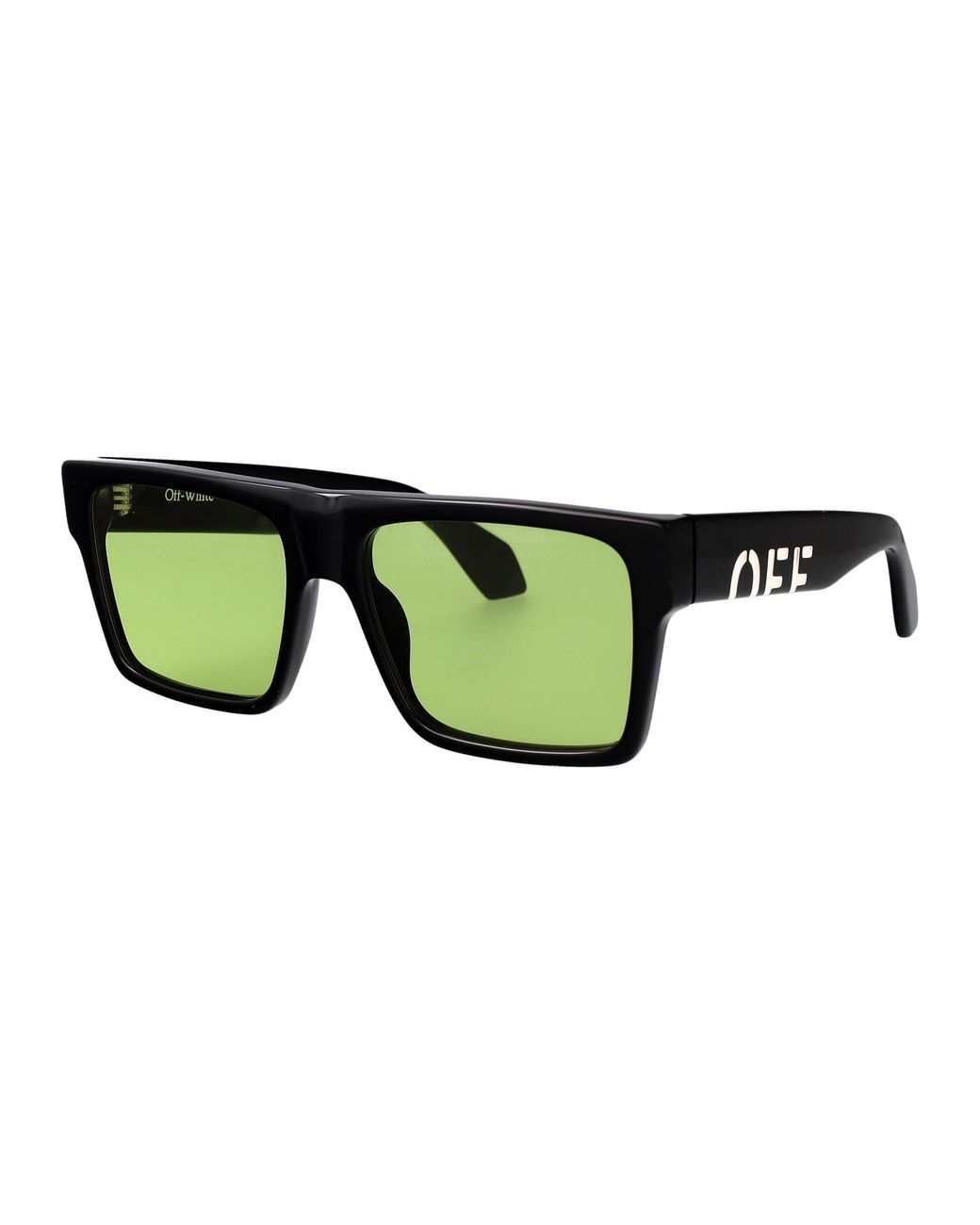 Off-White c/o Virgil Abloh Green Shiny Acetate Sunglasses