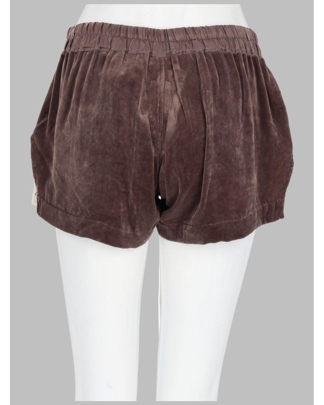 Rick Owens Brown Shorts Fog Boxer Viscose