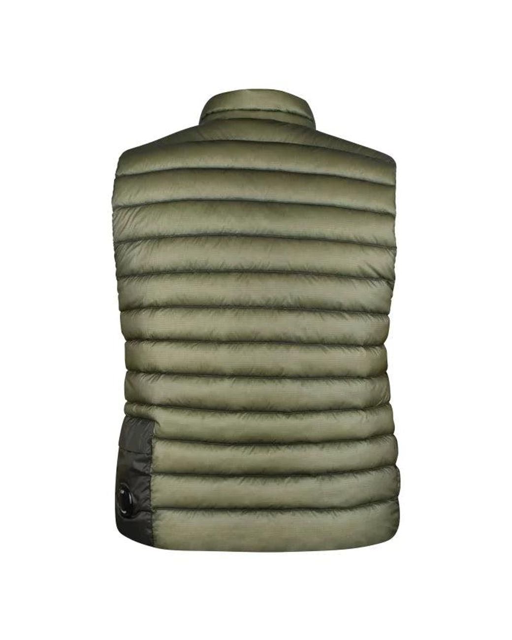 C P Company Green Sleeveless Down Jacket