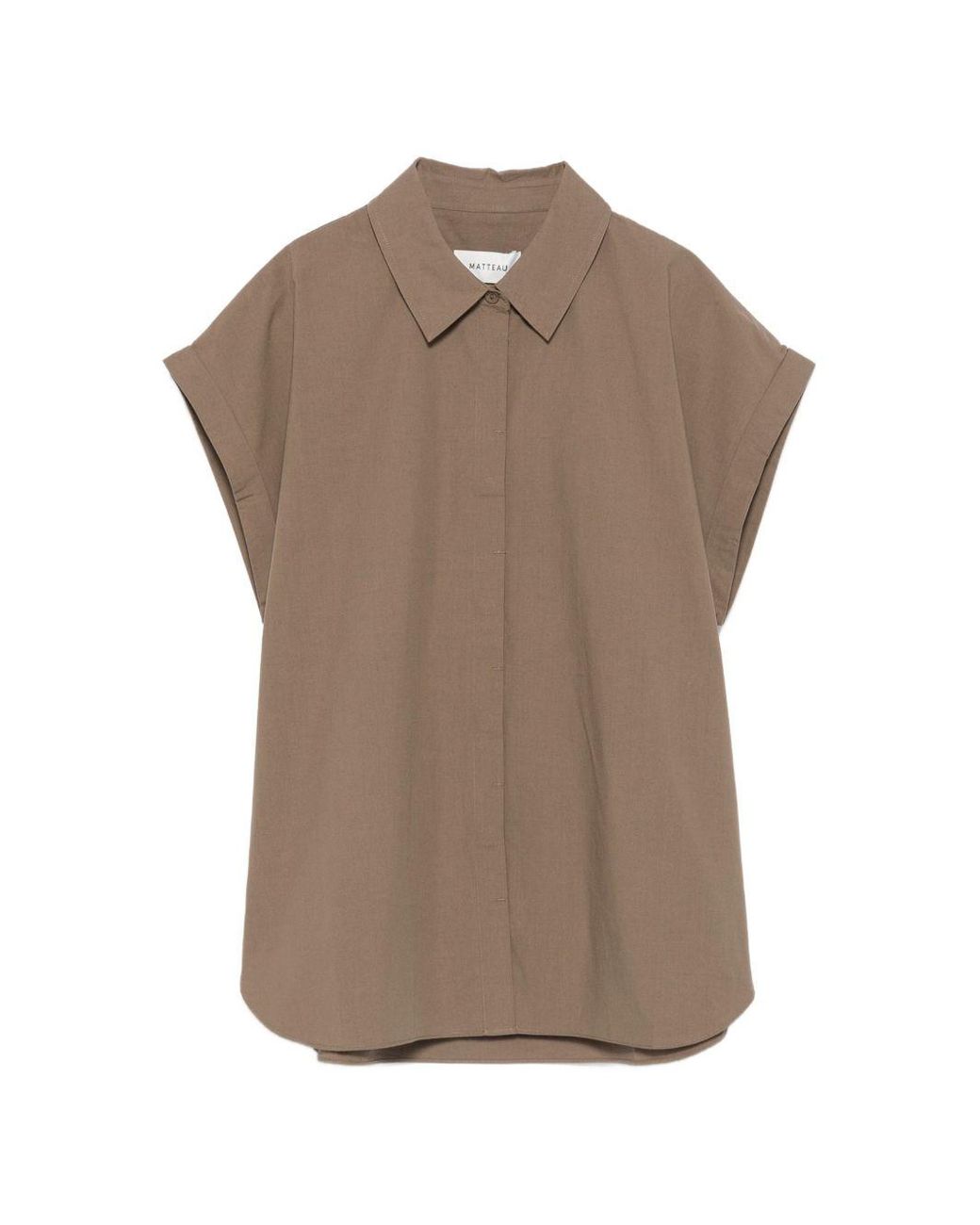 Matteau Brown Cotton Shirt