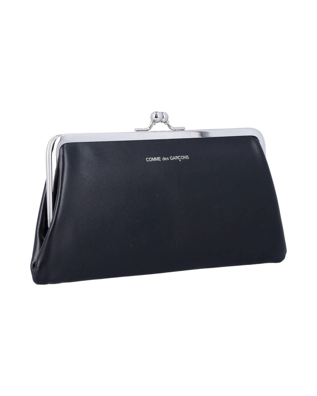Comme des Garçons Blue Kiss-Clasp Purse