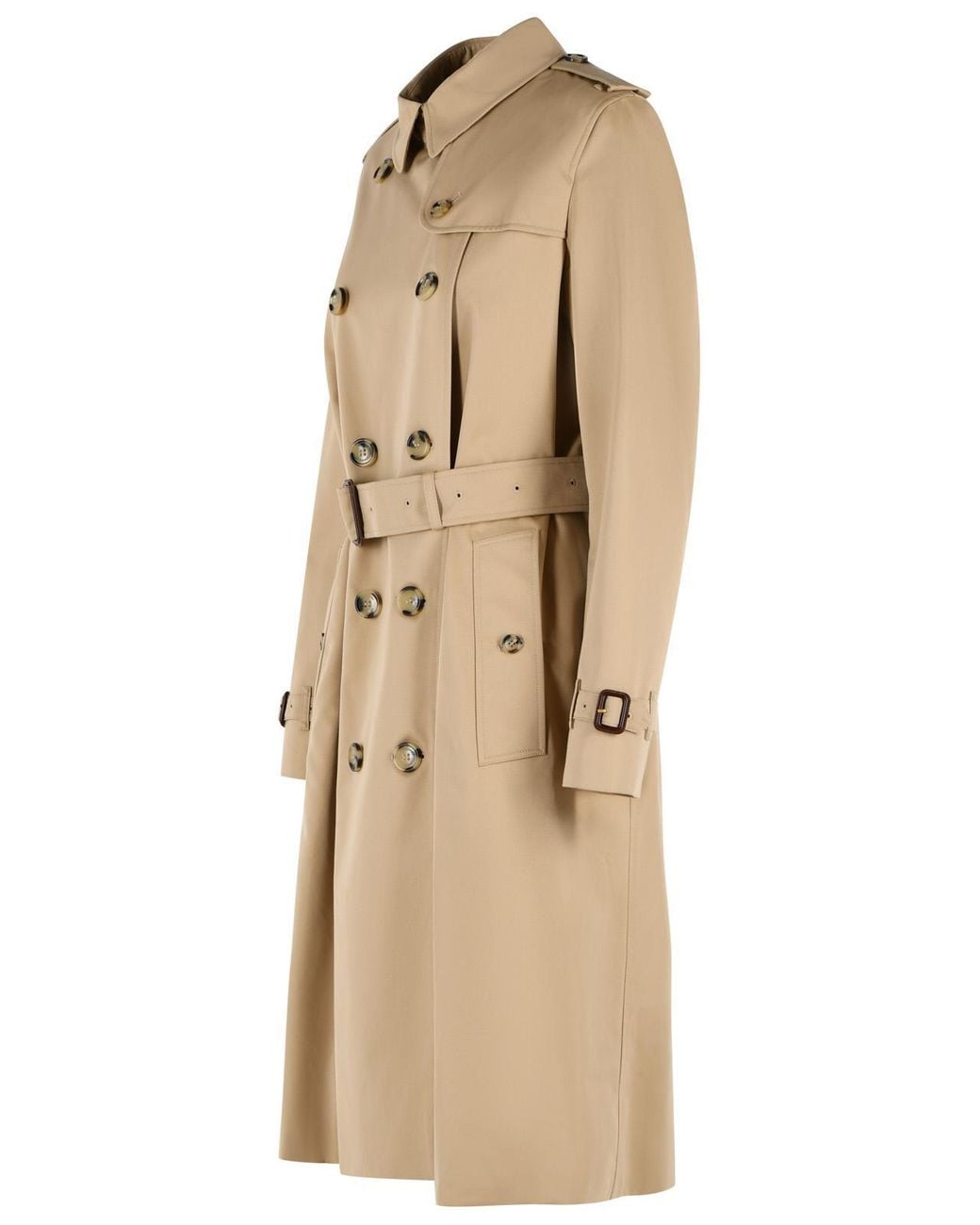 Burberry Natural Long 'Kensington' Cotton Trench Coat
