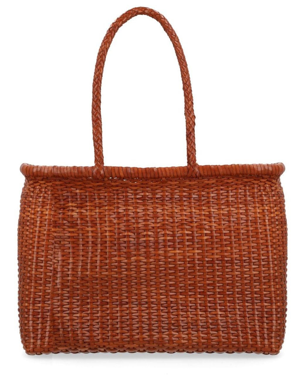Dragon Diffusion Brown Borsa "B Weave" Large