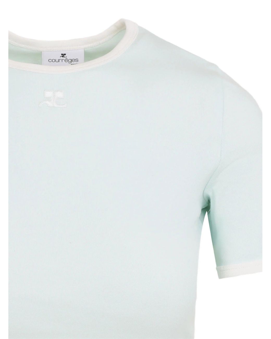 Courreges Ringer Top Met Logo in het Blue