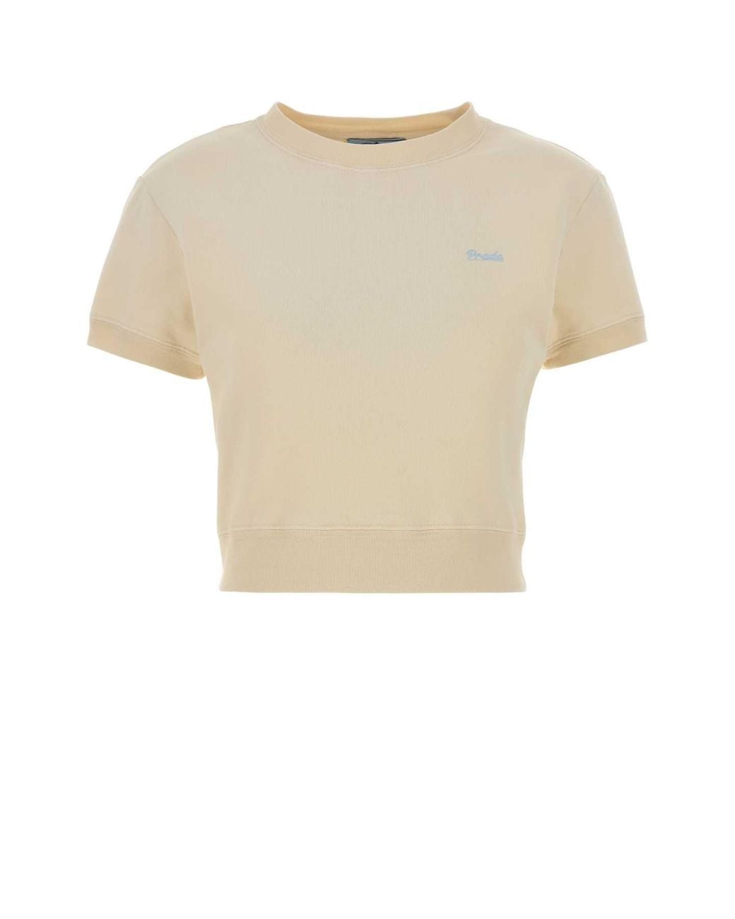 Prada White Pastel Cotton T-Shirt