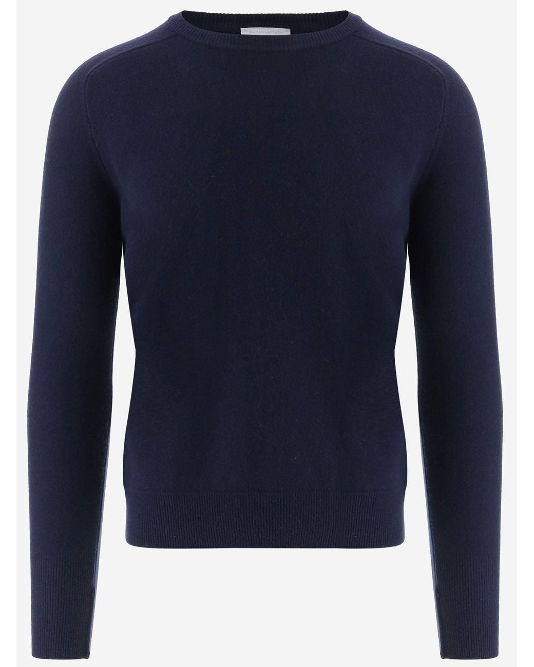 Oliver Lattughi Blue Cashmere Sweater