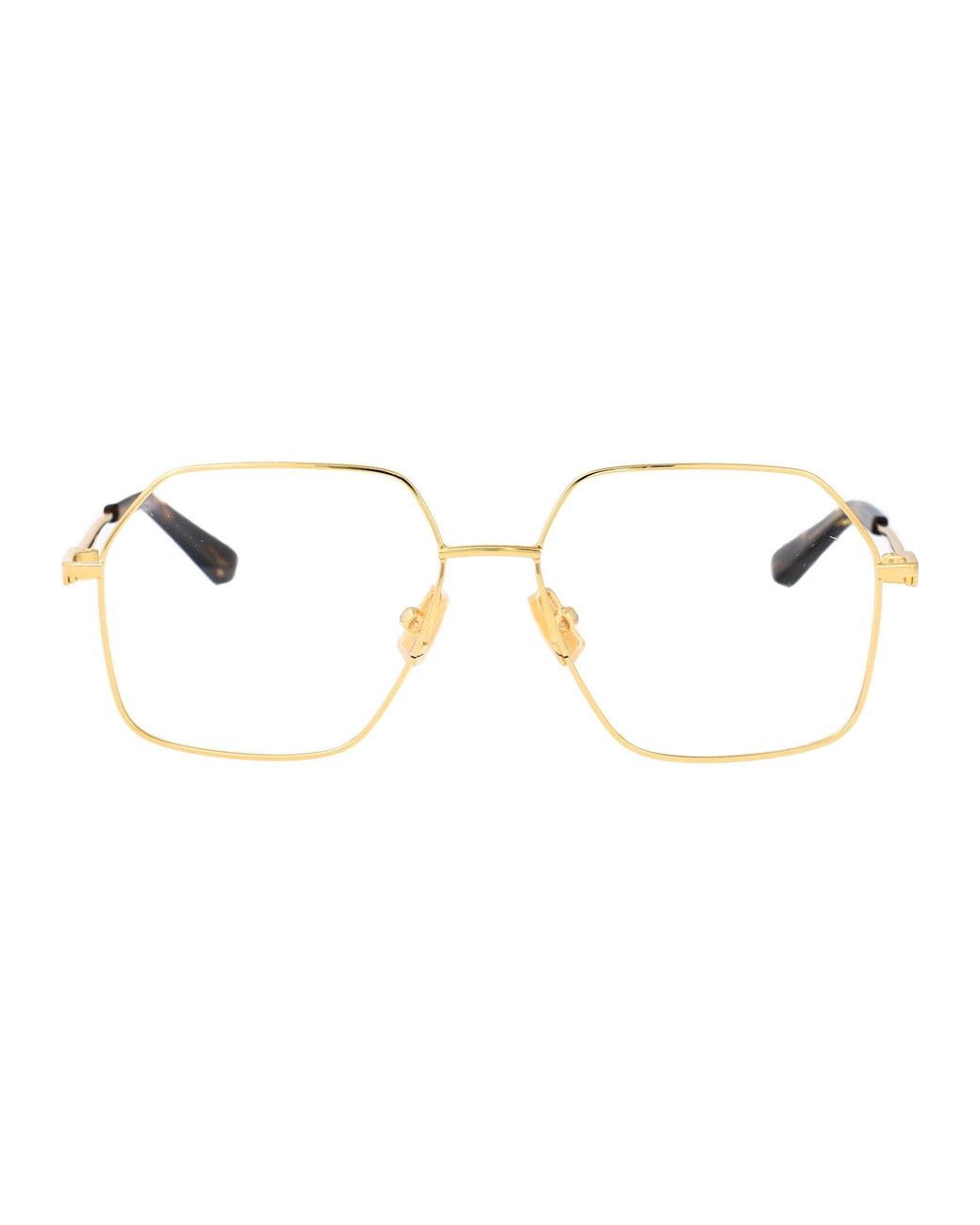 Bottega Veneta Metallic Metal Optical Glasses