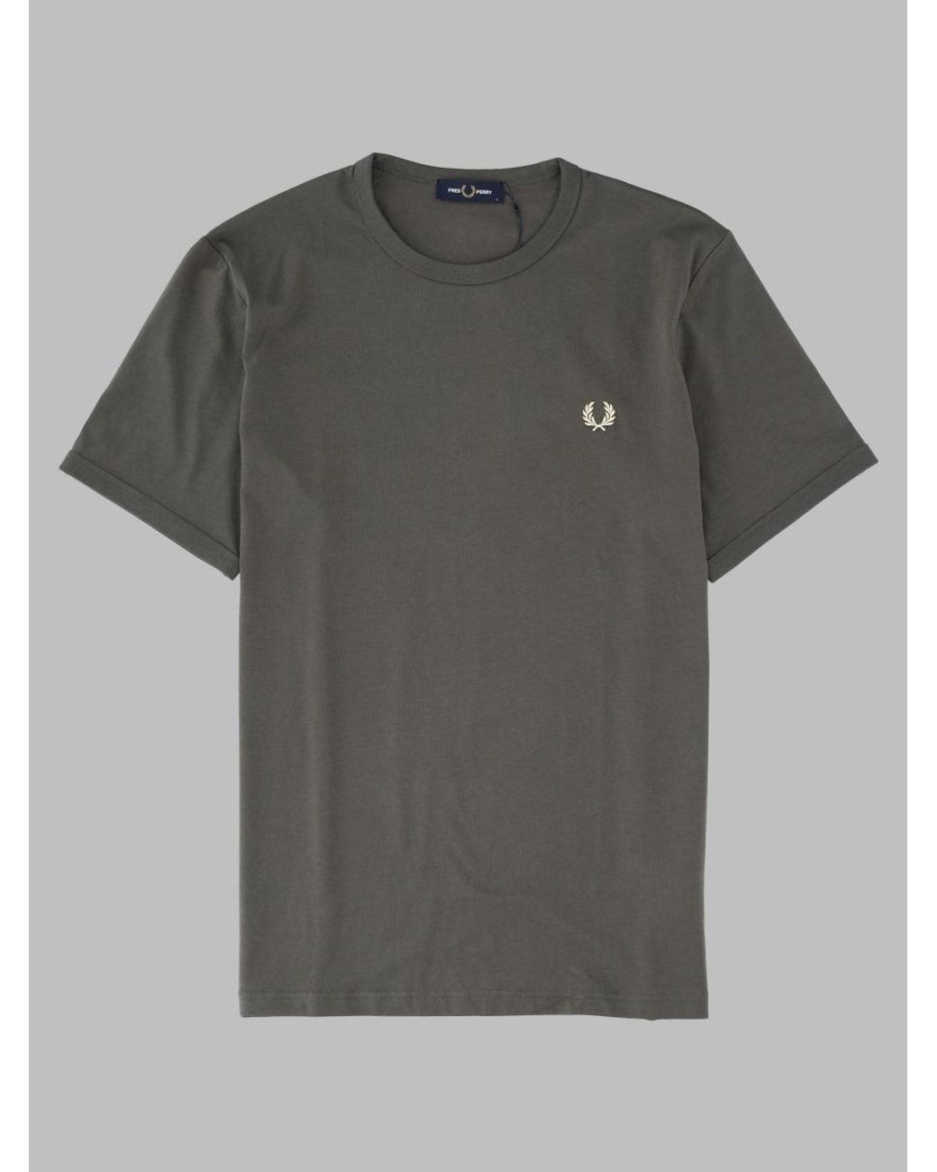 Fred Perry Gray T Shirt Con Logo