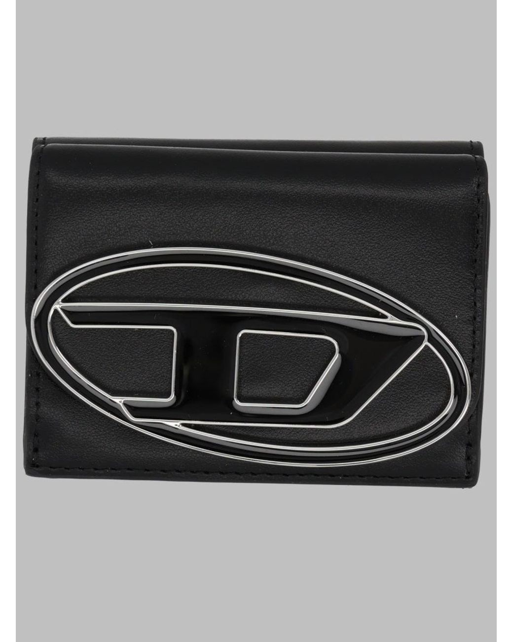 DIESEL Black Leather Wallet Mini