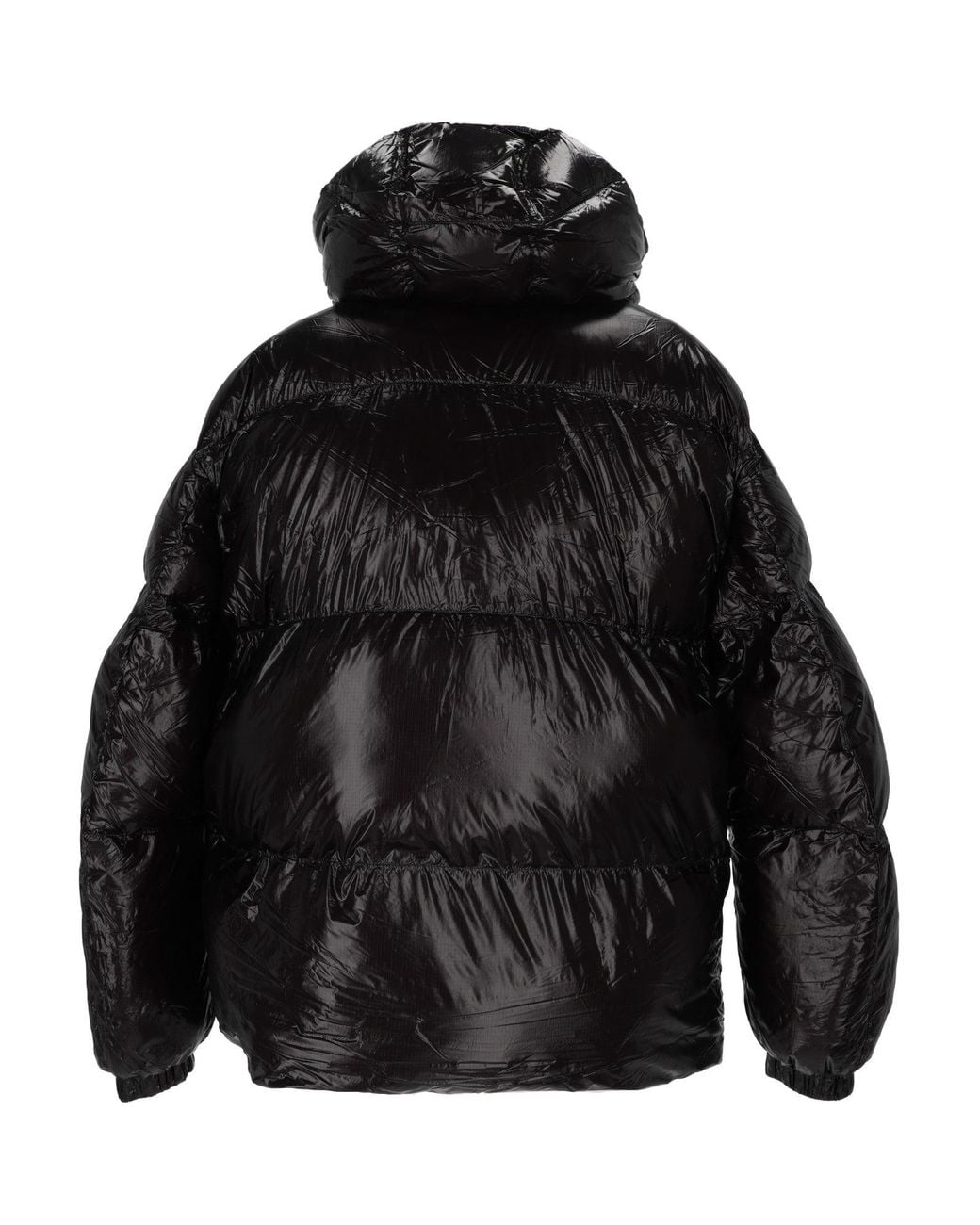 DIESEL Black Glossy Quilted W-Rolfys-Wrd-Bkcp Down Jacket