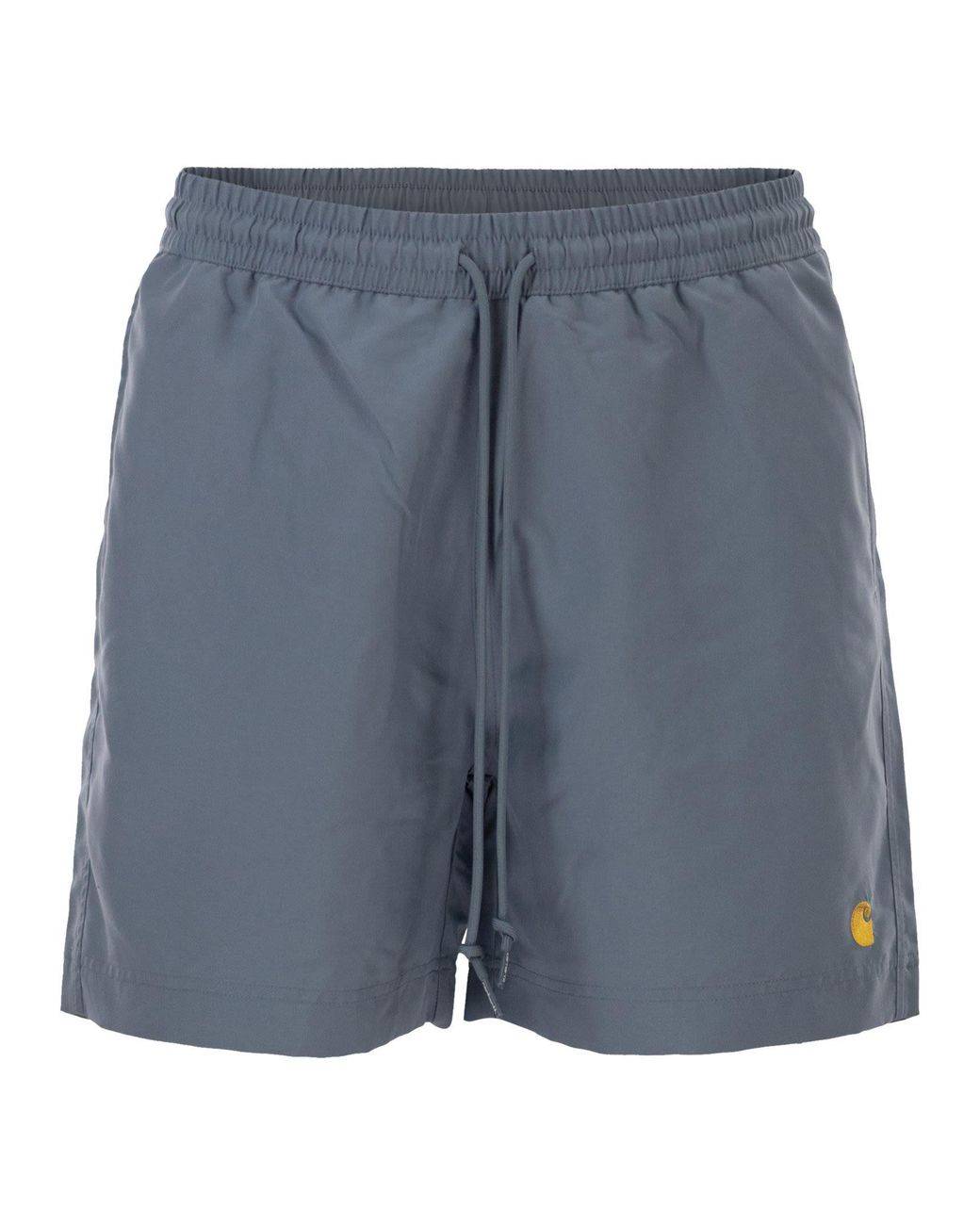 Carhartt Blue Beach Shorts With Logo