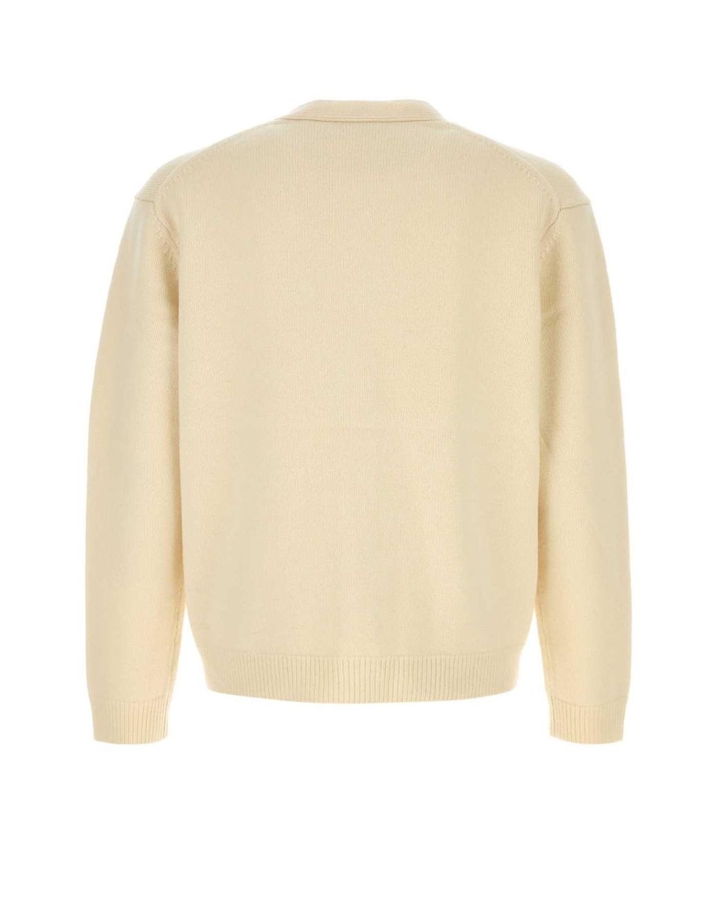Maison Kitsuné Natural Maison Kitsuné Cream Wool Cardigan for men