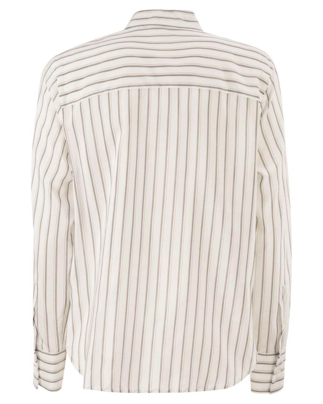 Peserico White Cotton And Silk Organza Shirt