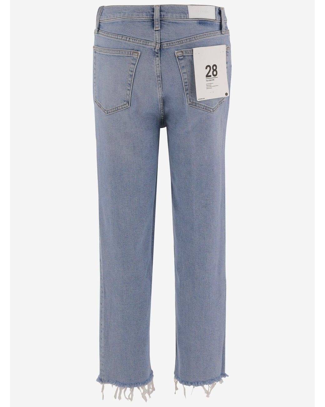 Re/done Blue Jeans Stretch Cotton