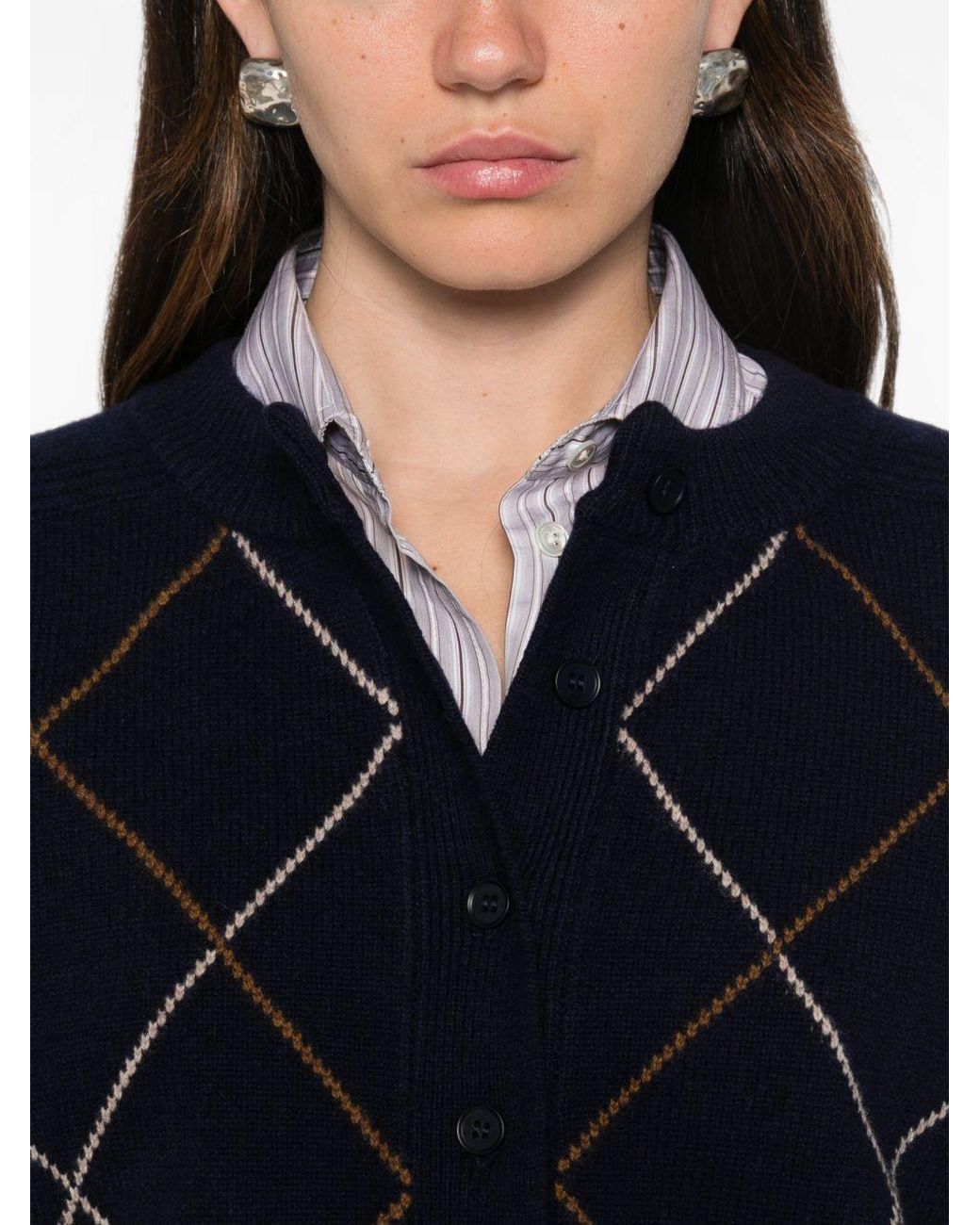 Moismont Blue Auguste Wool Cardigan