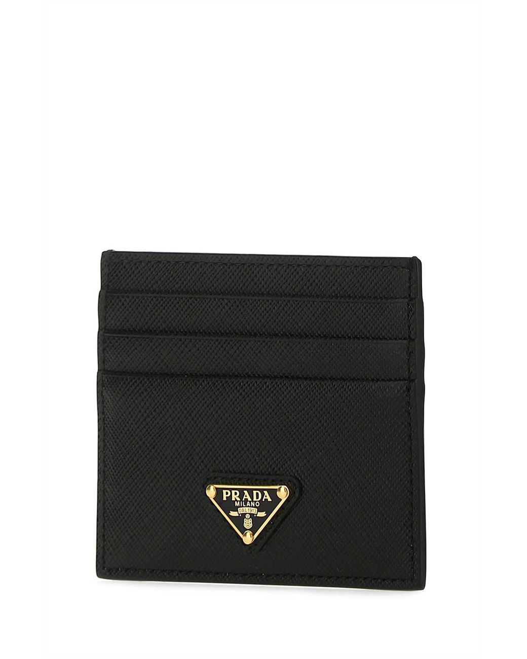 Prada Black Leather Card Holder