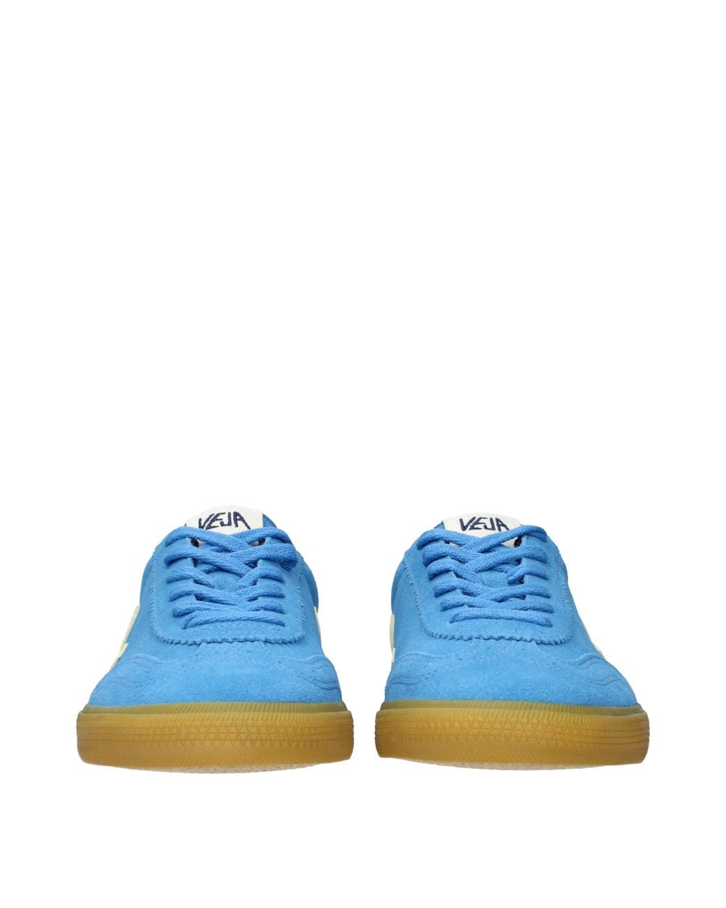 Veja Blue Sneakers Suede Sky/Sole for men