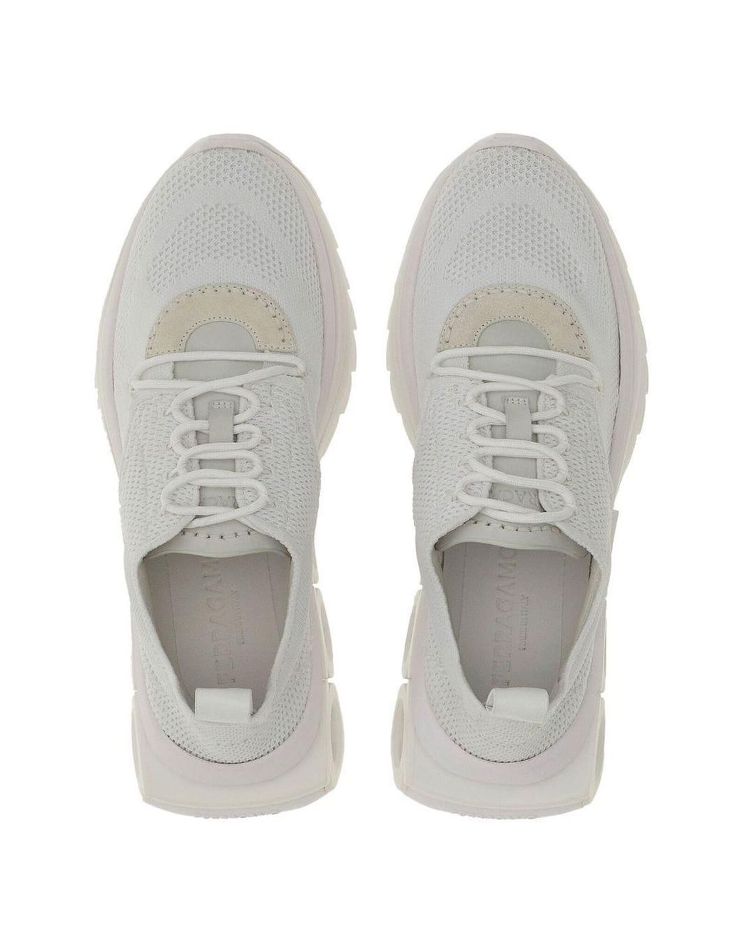 Ferragamo White Running Sneaker