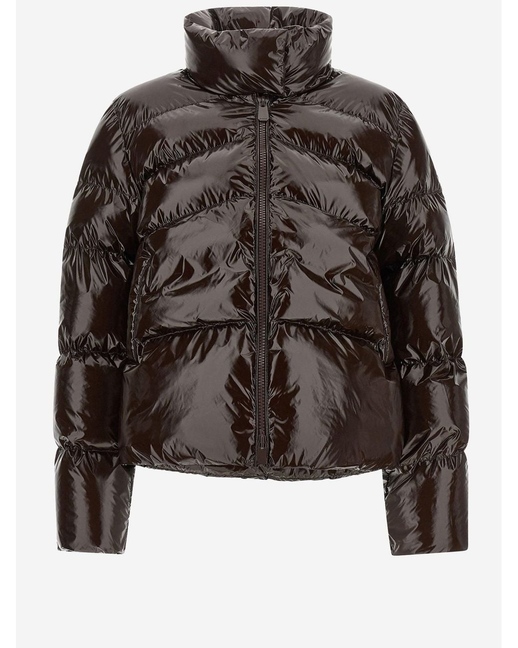Pinko Black Nylon Padded Down Jacket