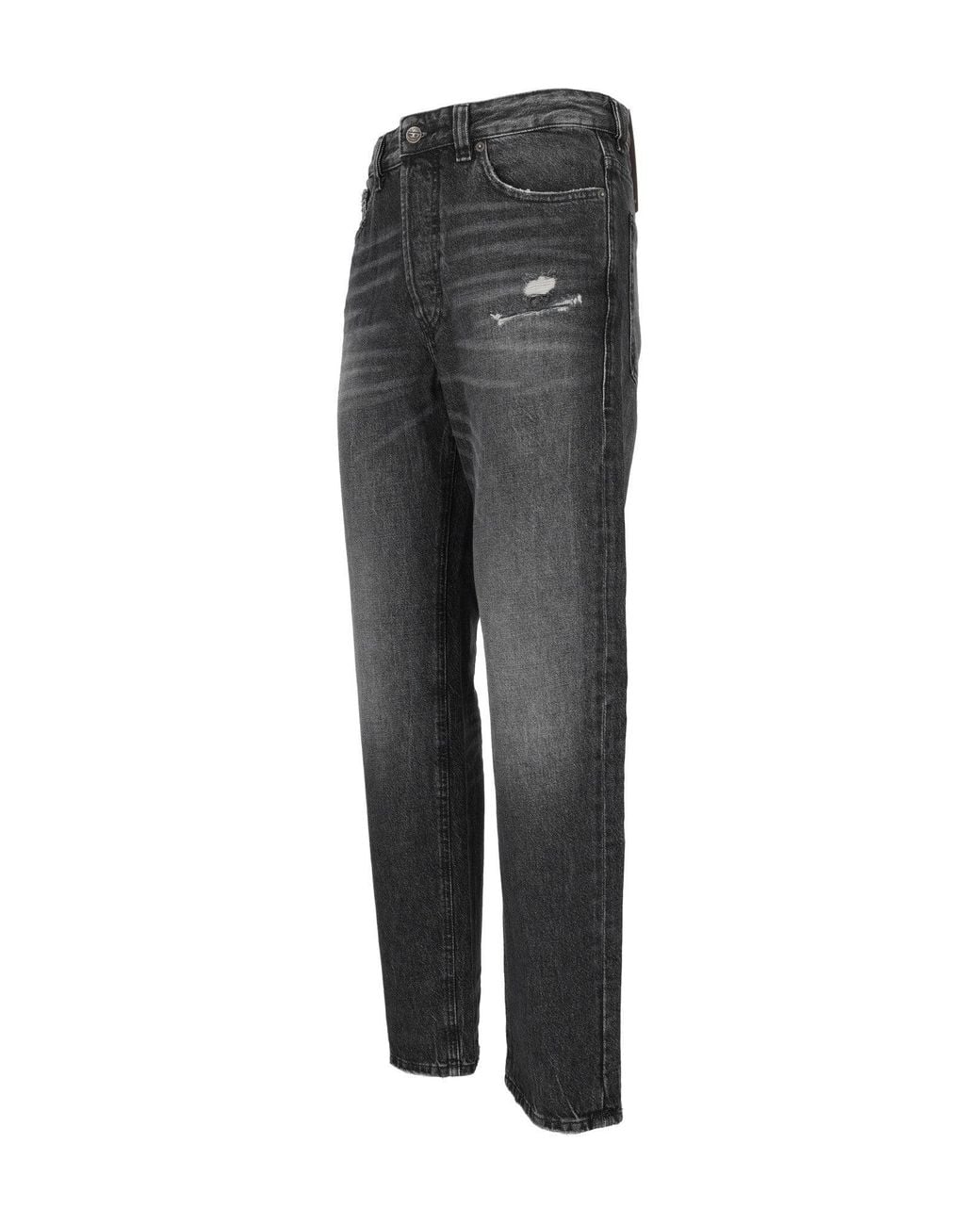 DIESEL Gray Mid-Rise 2024 D-Macs L.32 Jeans