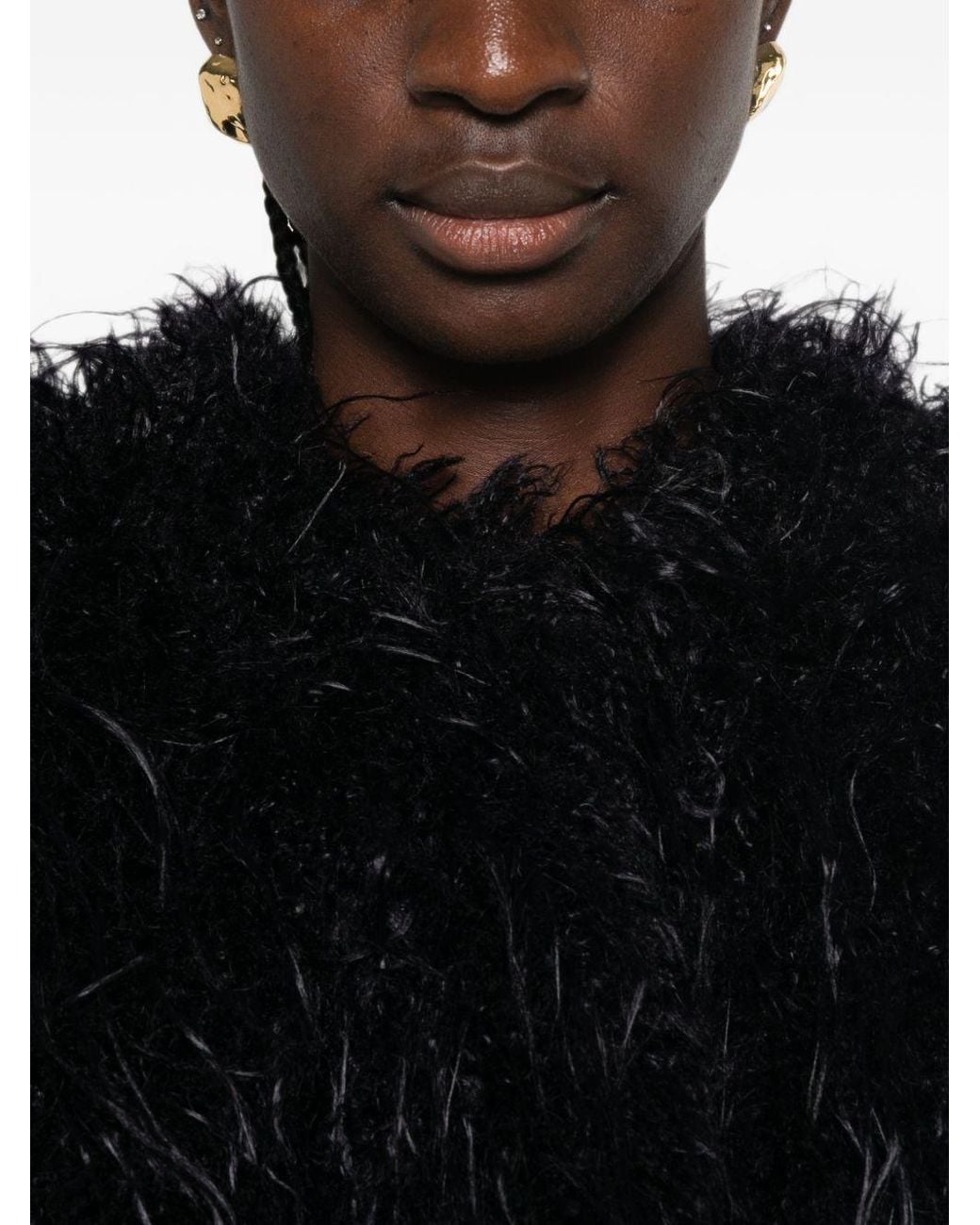 Forte_forte Black Ecofur Blouson Jacket