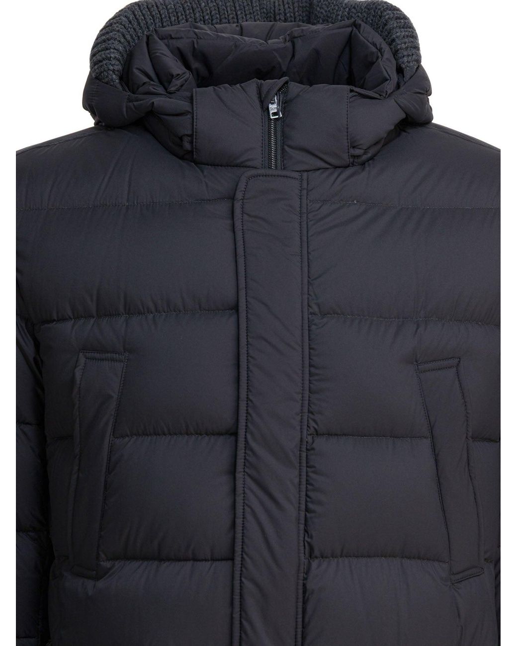Anorak Largo Con Capucha Herno de hombre de color Blue