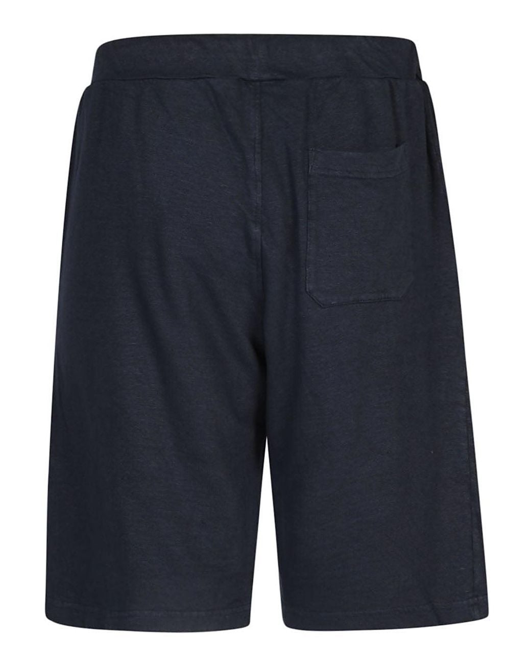 Original Vintage Blue Linen Blend Cotton Shorts
