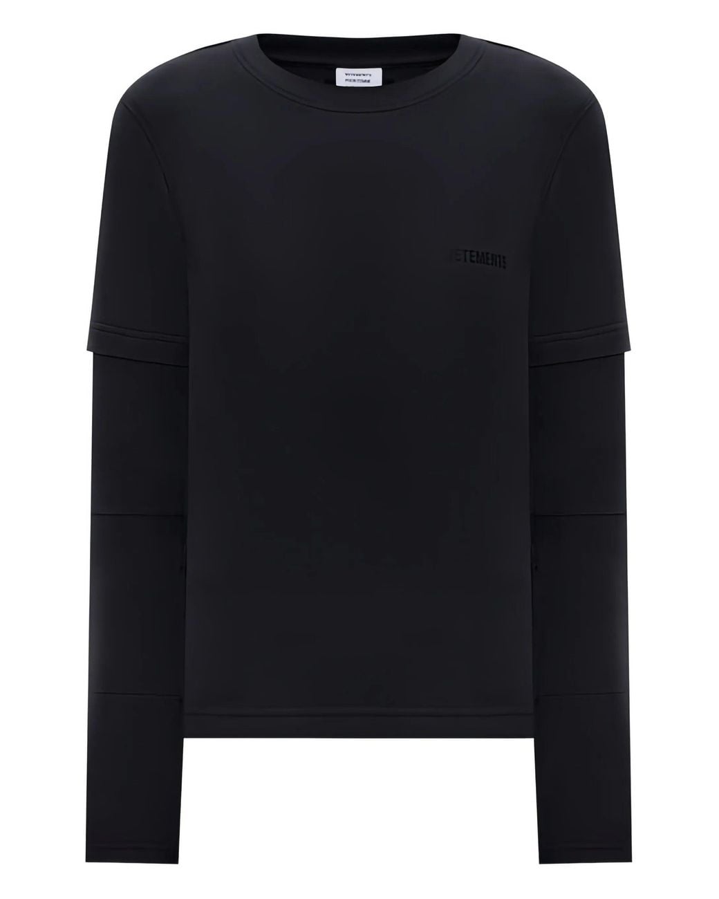 Vetements Black Logo Reworked Fitted Longsleeve